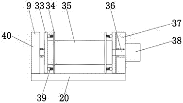 Cable winding processing device with cooling function