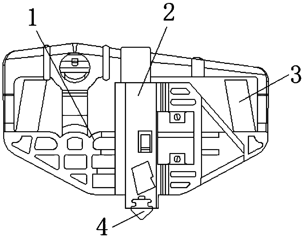 Integrated automobile glass lifting device