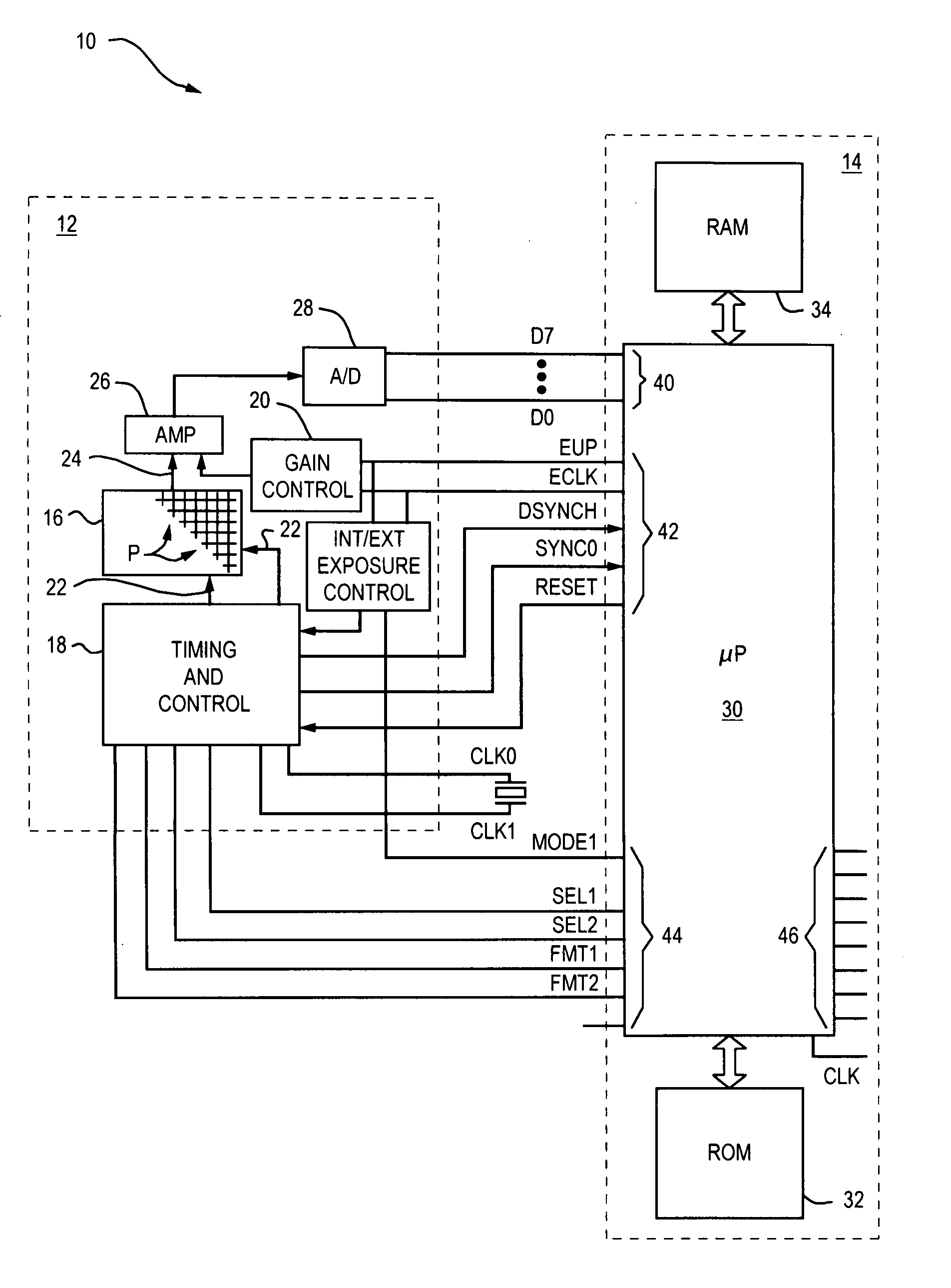 Method and apparatus for compensating for fixed pattern noise in an imaging system