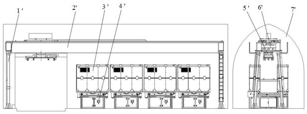 Vehicle-mounted movable telescopic rail type charging and battery replacing equipment