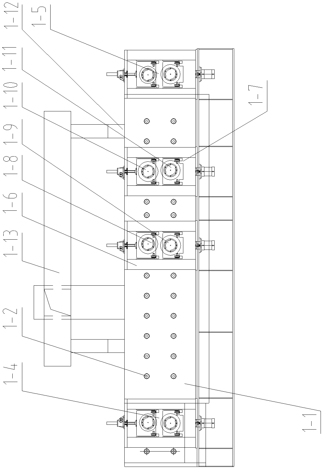 Steel strip degreasing processing production line