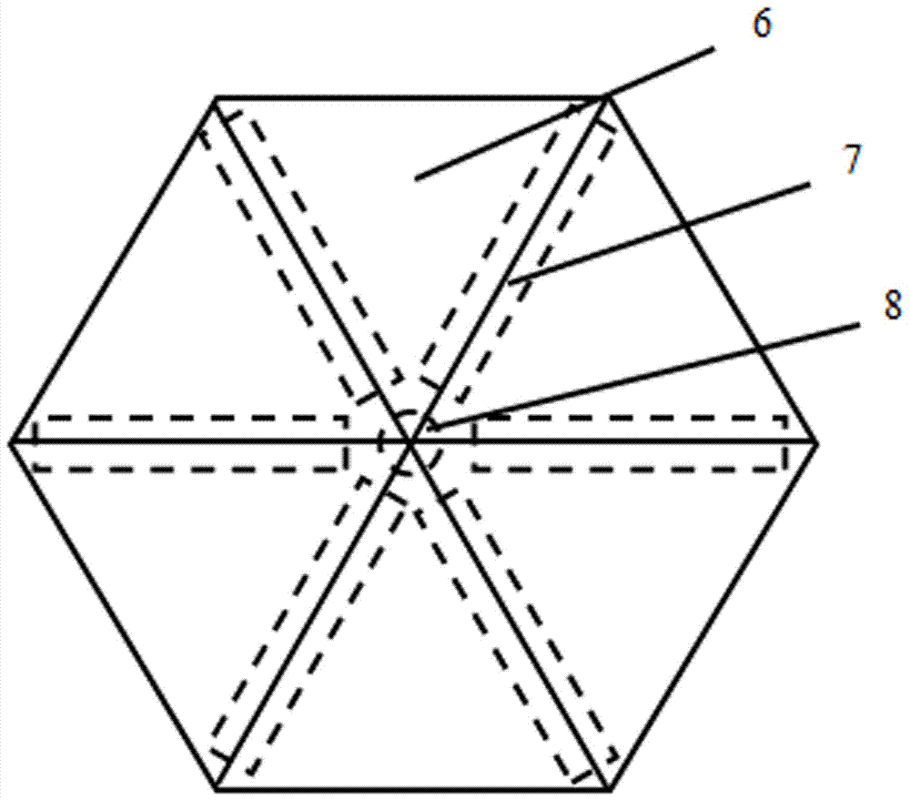 GaN hexagonal-pyramid array-based LED epitaxial structure and preparation method therefor