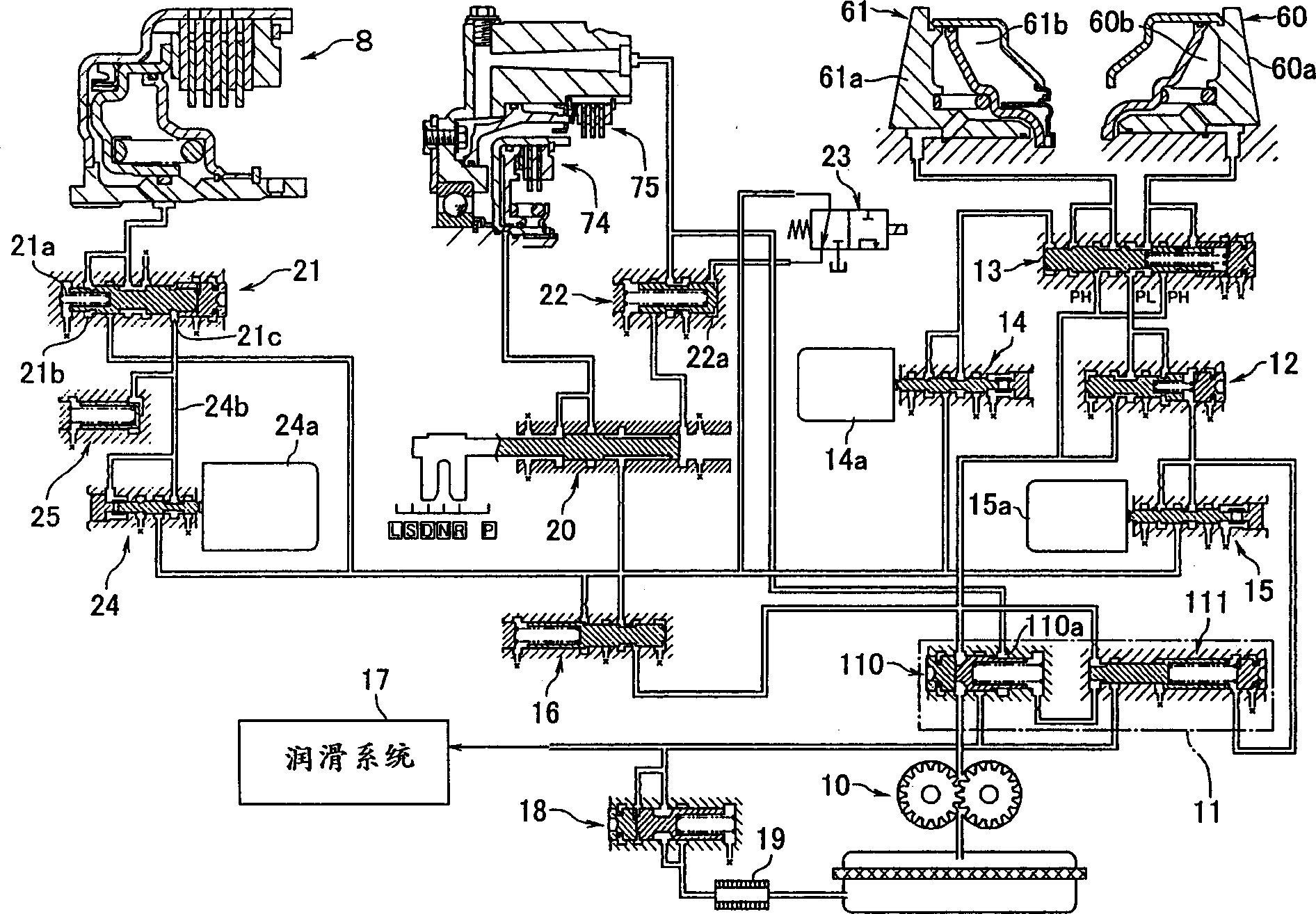 Control device for automatic continuous speed transforming transmission