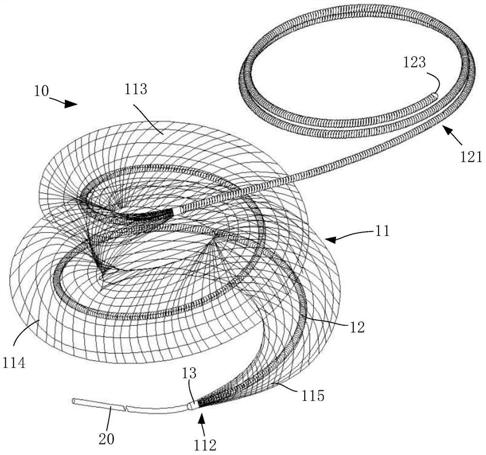 Hemangioma plugging device, hemangioma plugging treatment device and hemangioma plugging system