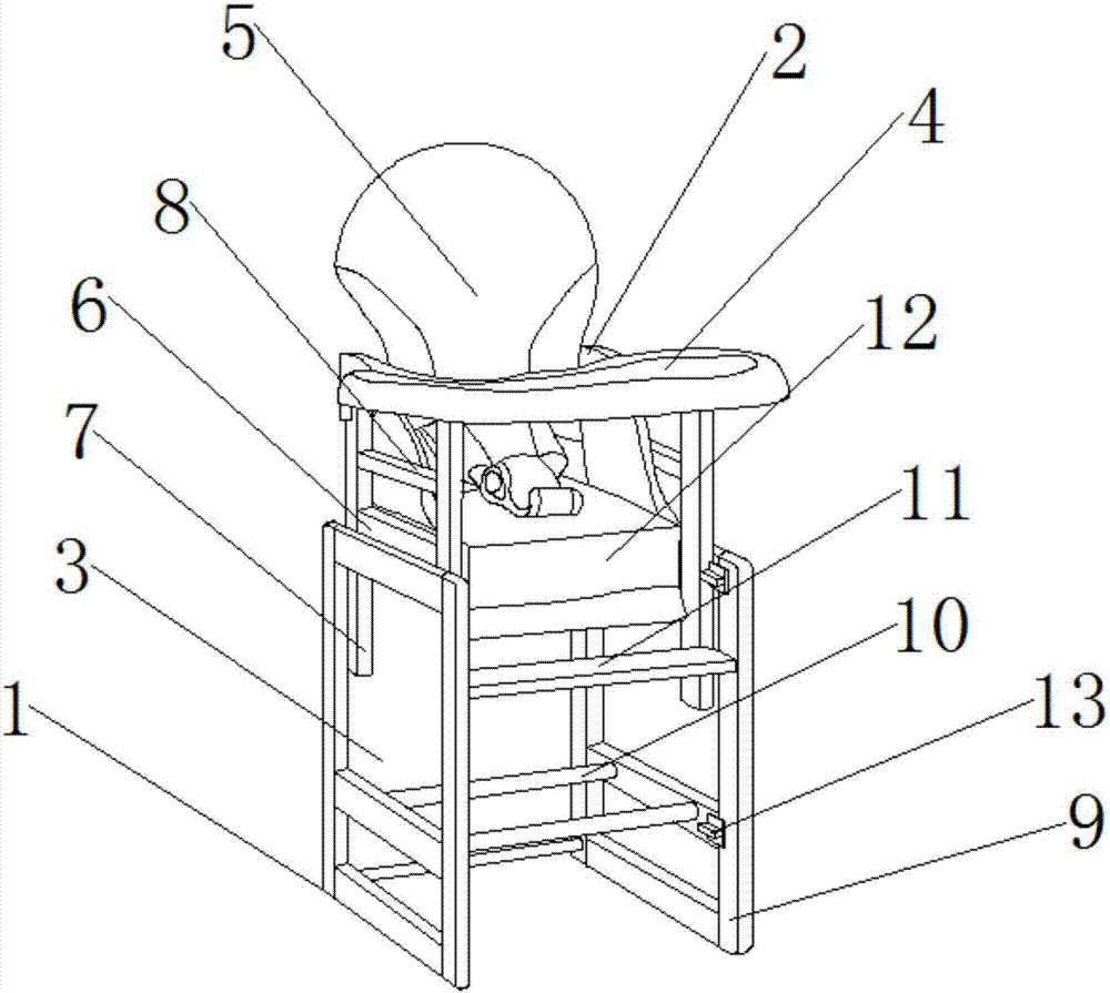 Multifunctional child dining chair