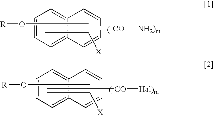 Method for producing naphthalene carboxylic acid amide compound