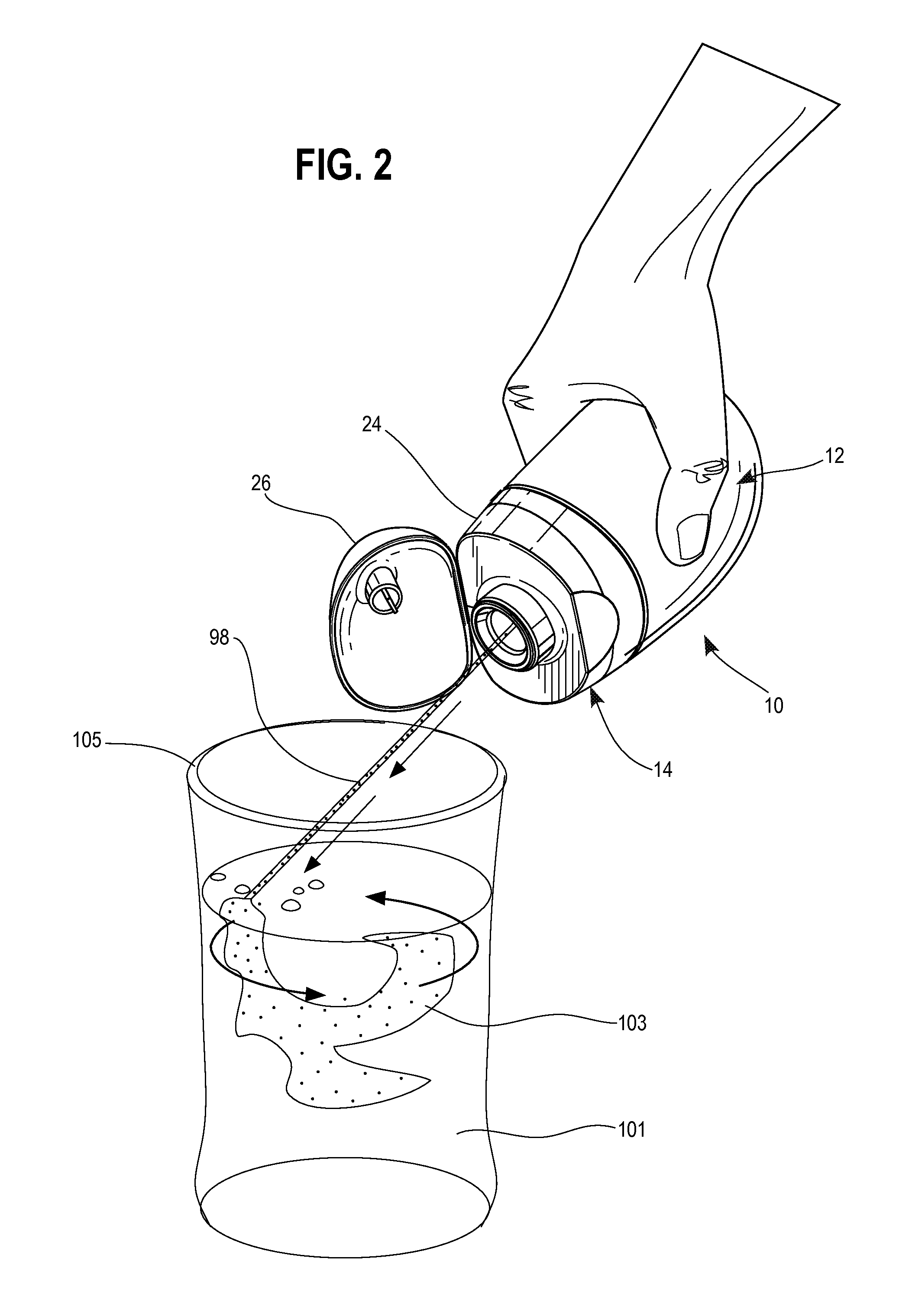 Containers and methods for isolating liquids prior to dispensing