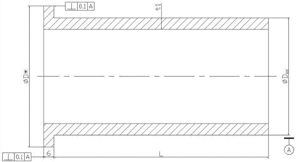 Multi-pass spinning forming method for long barrel with inner annular reinforcing ribs