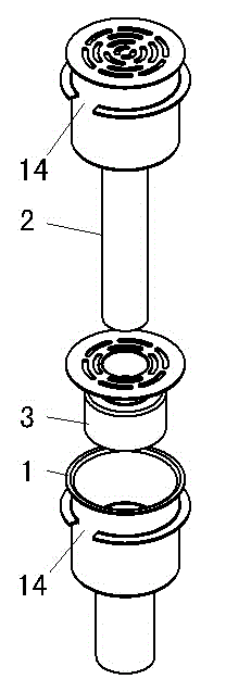 Construction method for floor drain of room with water of high-rise building and used composite floor drain