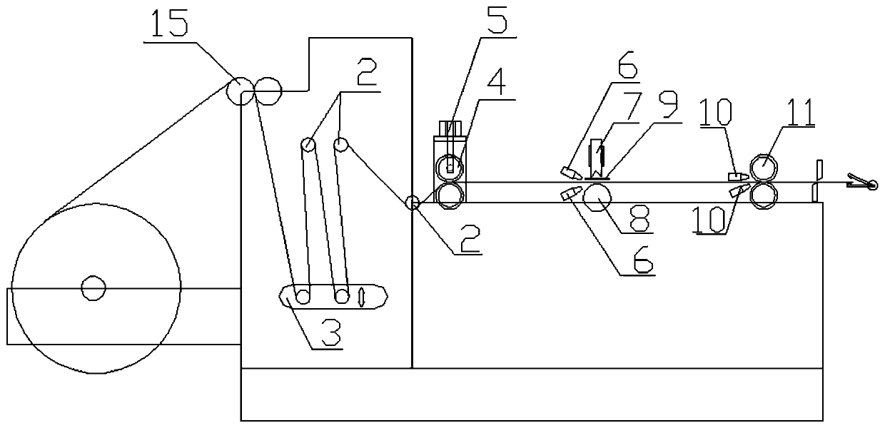 Zero-tension plastic bag production equipment assisted by lifting device