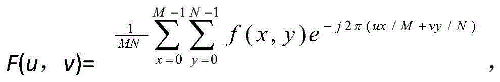 Image enhancing method based on frequency domain