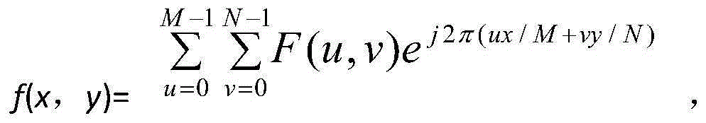 Image enhancing method based on frequency domain