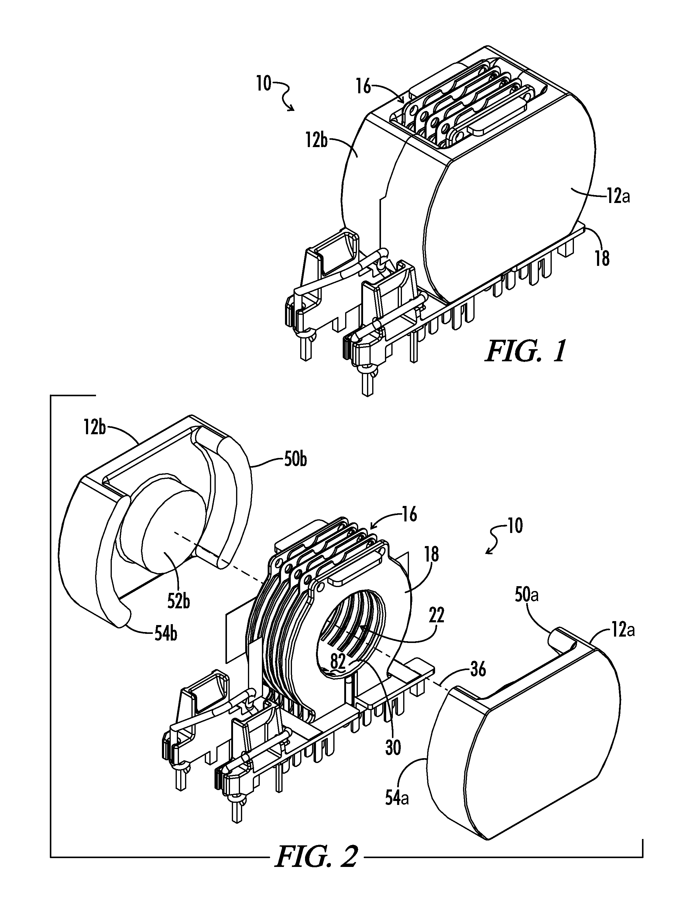 Slotted bobbin magnetic component devices and methods