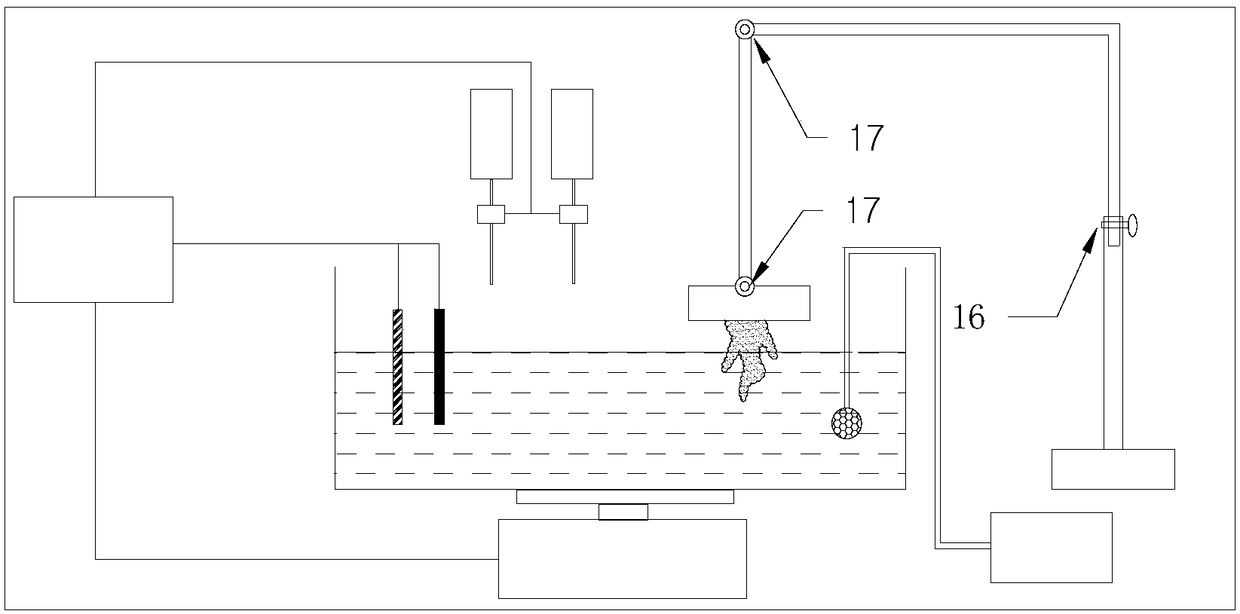 Method and device for synthesizing stalactite and stalagmite through microorganisms