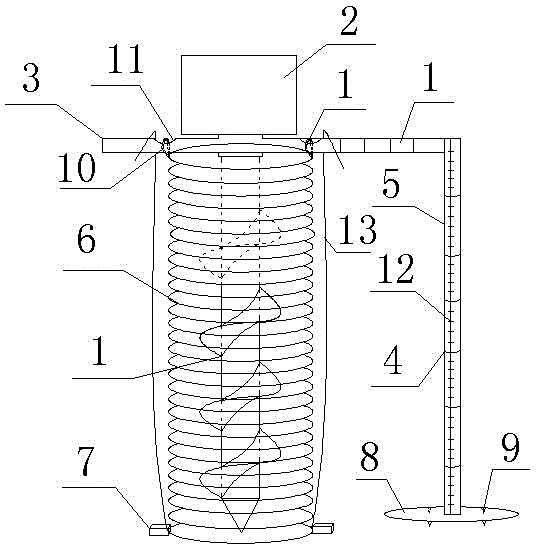 A small digging machine for fruit tree planting