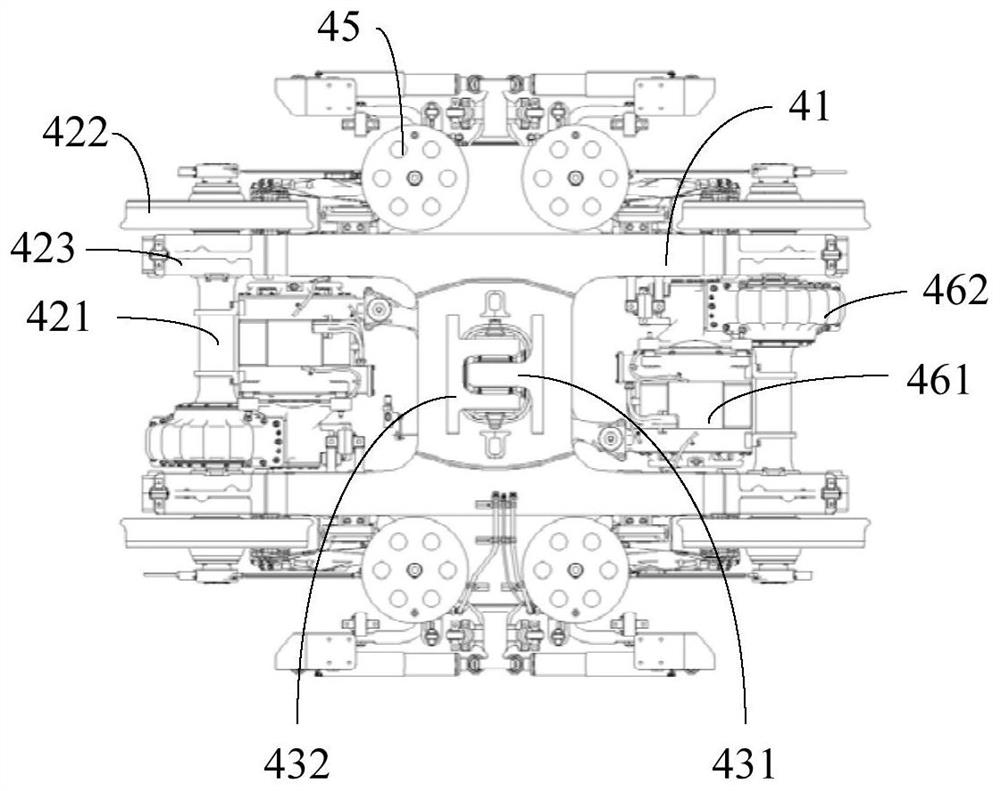 Bogie and railway vehicle