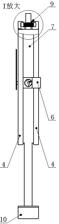 Device for quickly measuring bending degree of plate