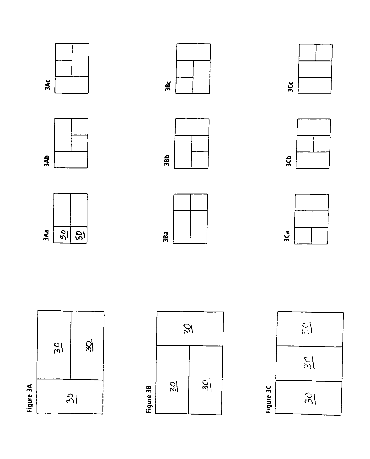 Method and system for computer screen layout based on a recombinant geometric modular structure