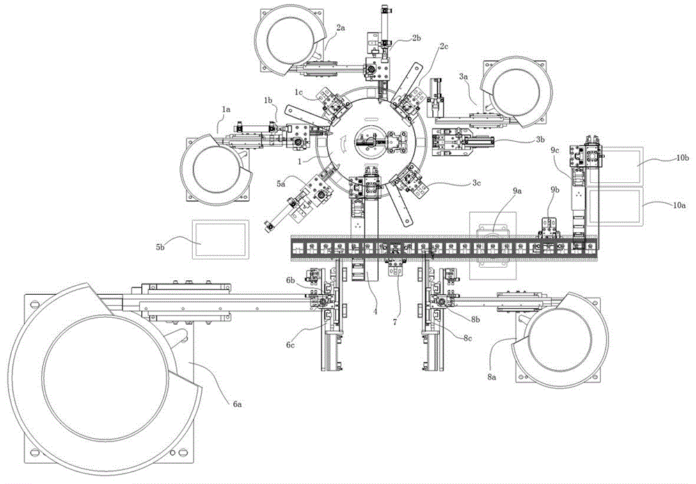 Lock cylinder cover assembling machine