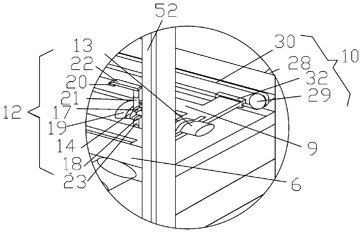 A kind of express container turnover device and turnover method thereof