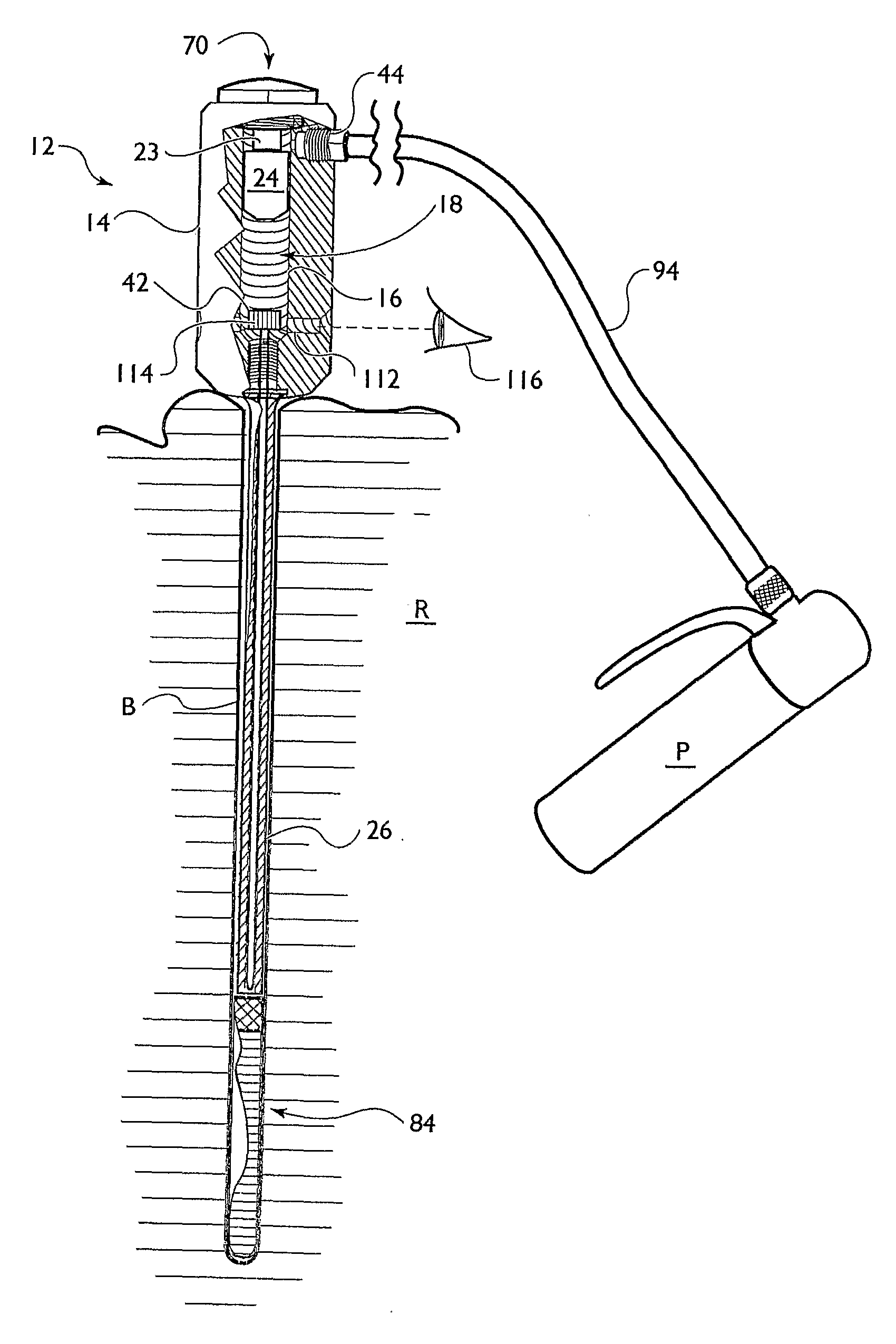 Handheld Pneumatic Tool For Breaking Up Rock