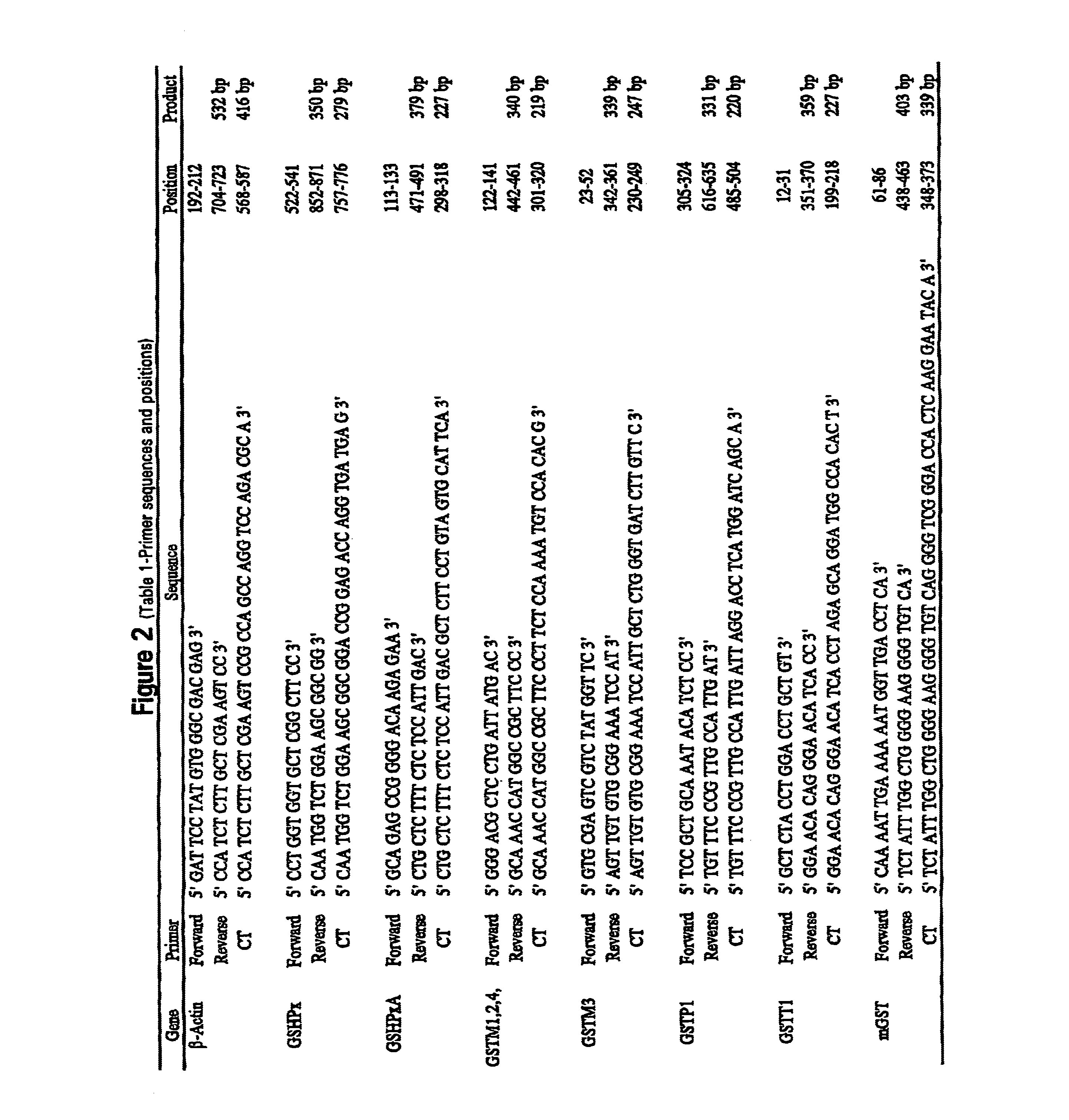 Method for quantitative measurement of gene expression for identifying individuals at risk for bronchogenic carcinoma