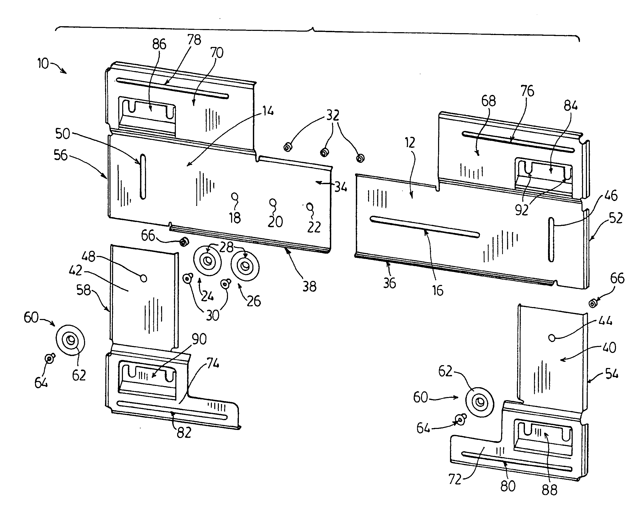 Universal wall mount bracket for displays