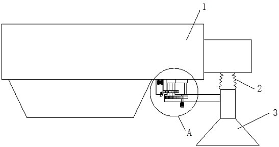 Left-right scattering mechanism of spreader