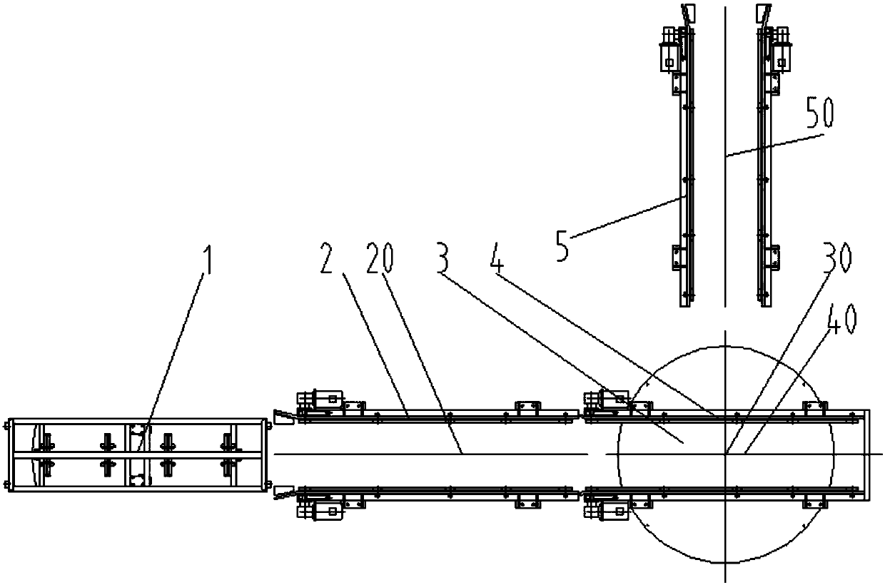 Automatic rotating spinning cake vehicle putting device