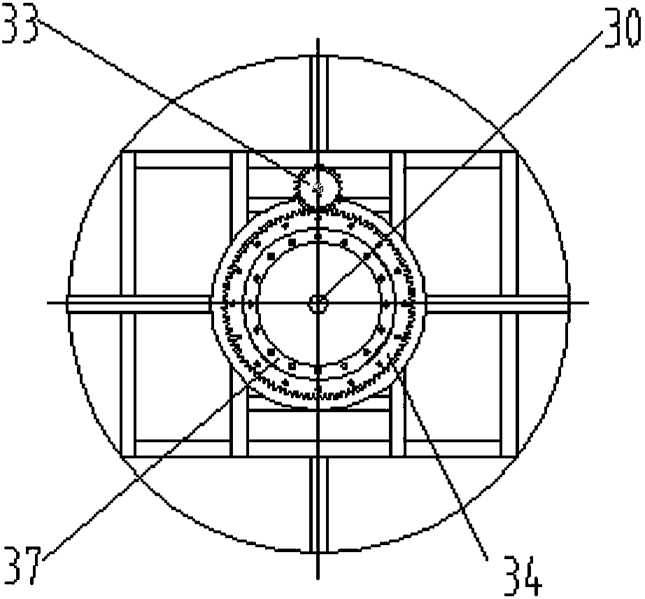 Automatic rotating spinning cake vehicle putting device