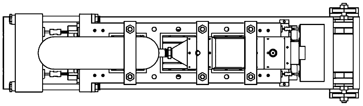 Inclination adjustable rocket engine ground test bench