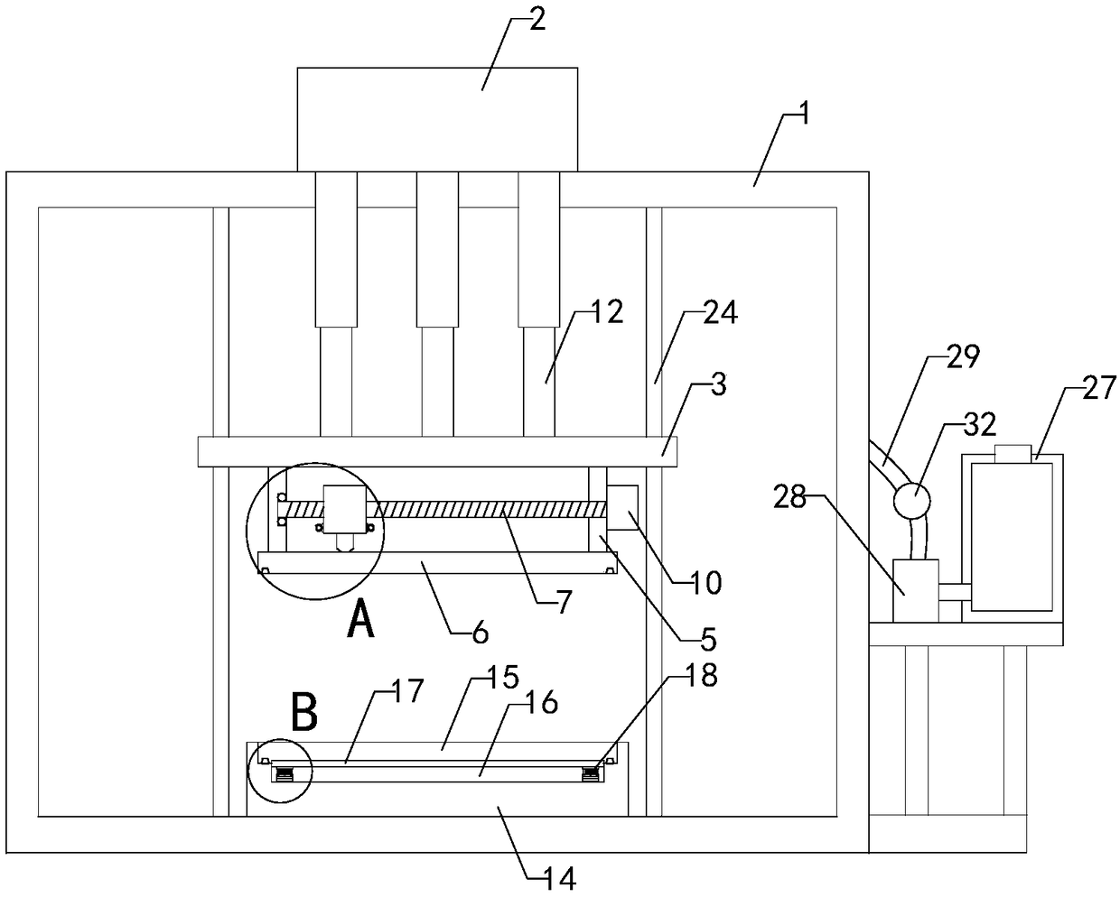 Circuit board printing device for mobile phone production