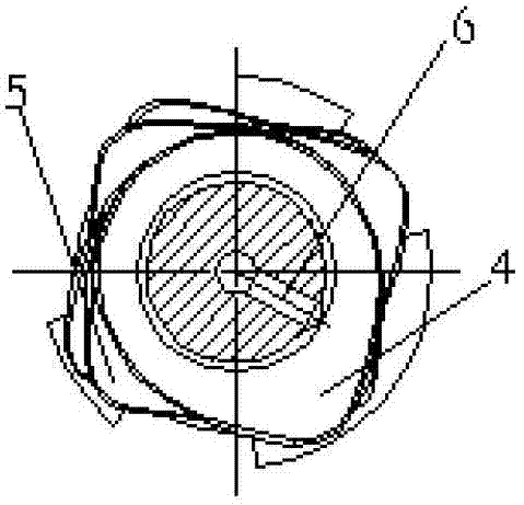 Cam shaft with encoding disk and lubricating oil channel