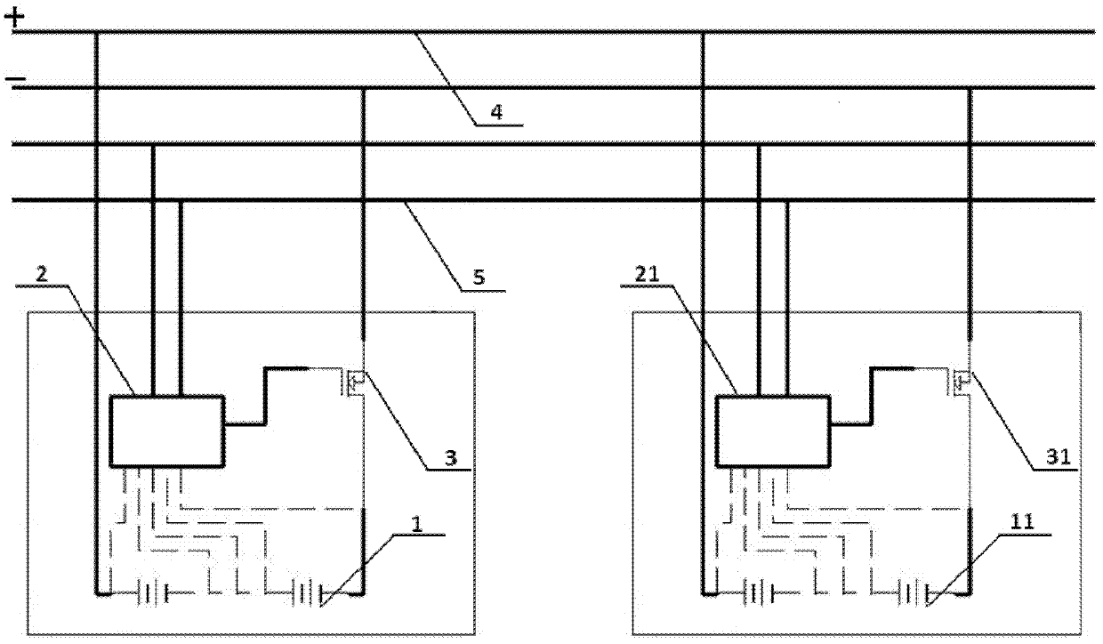 Automatic switching method of battery pack