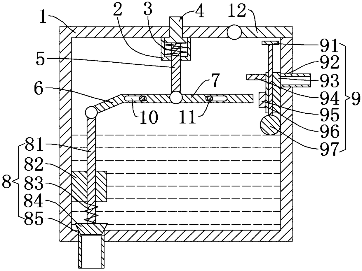 Watering device capable of watering amount used for vegetables plantation