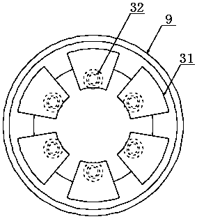 Polishing device for automobile clutch brake disc