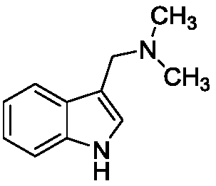 Gramine derivative and preparation method and application thereof