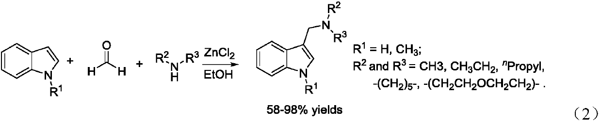 Gramine derivative and preparation method and application thereof