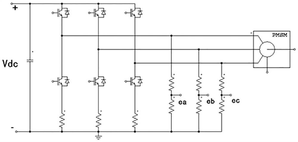 Initial position identification method for three-phase permanent magnet synchronous motor