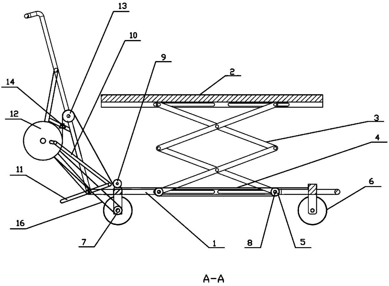 A hand-push cargo truck