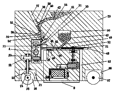 Mine control device for automatic mine laying cars and use method thereof