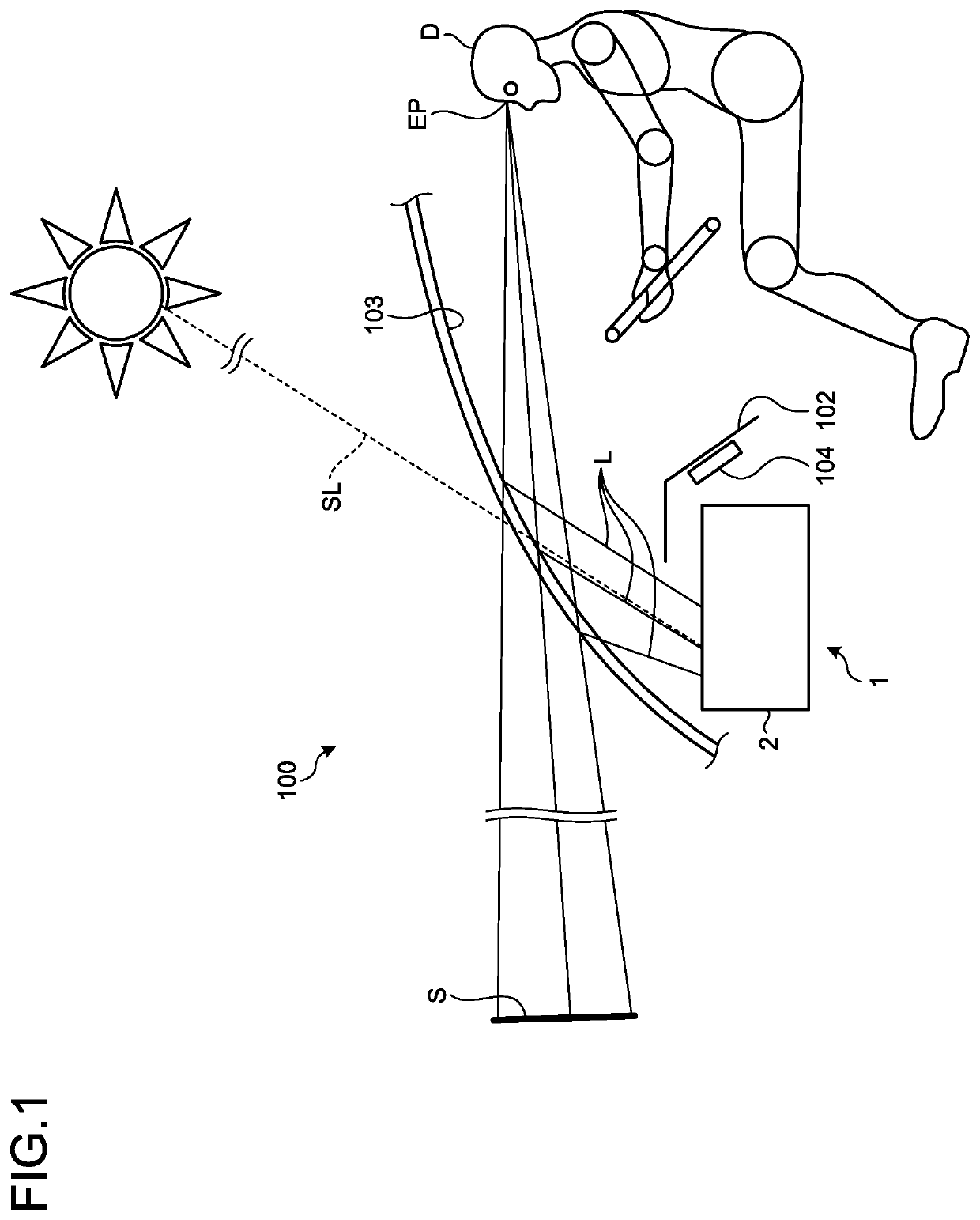 Vehicle display device