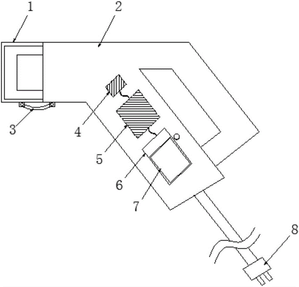 Electric vehicle charging gun with password protection function