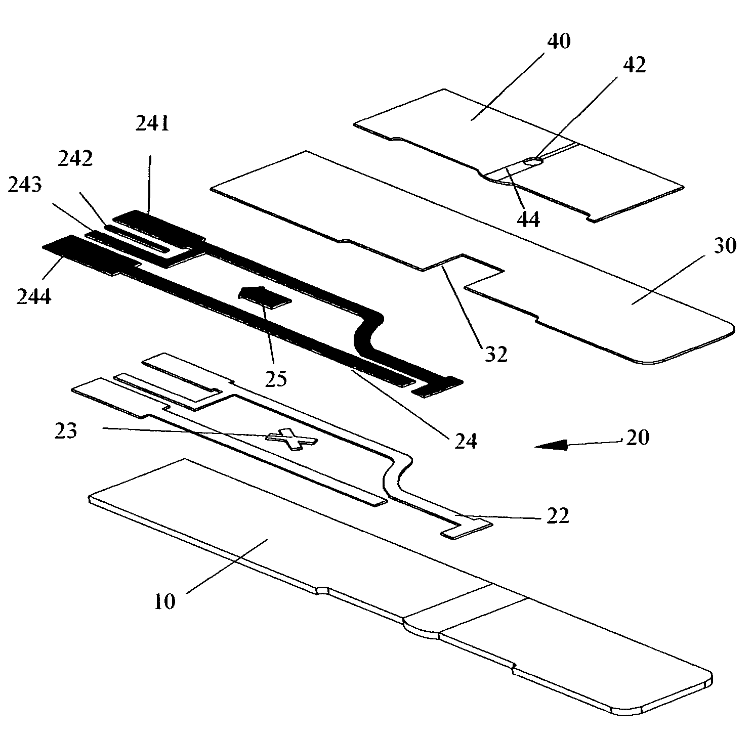 Electrochemical biosensor strip