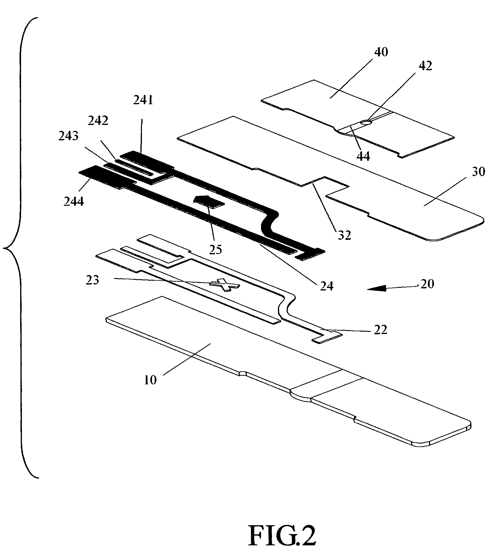 Electrochemical biosensor strip