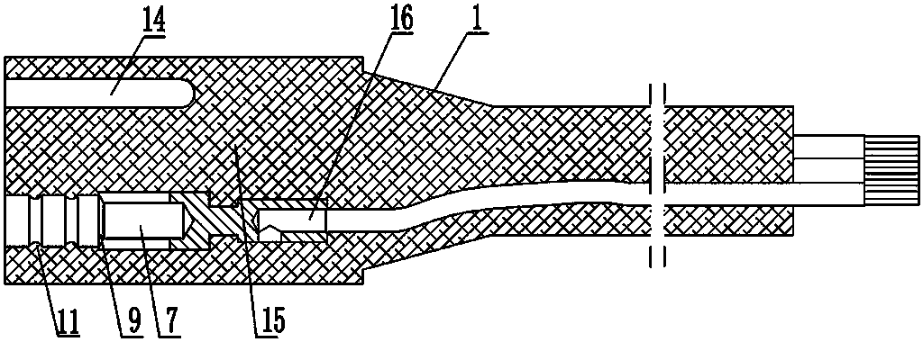 Watertight connector with skeleton-free structure