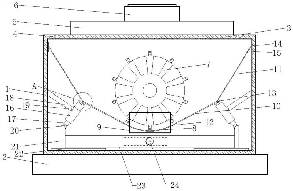 Rotary drying device for seed storage