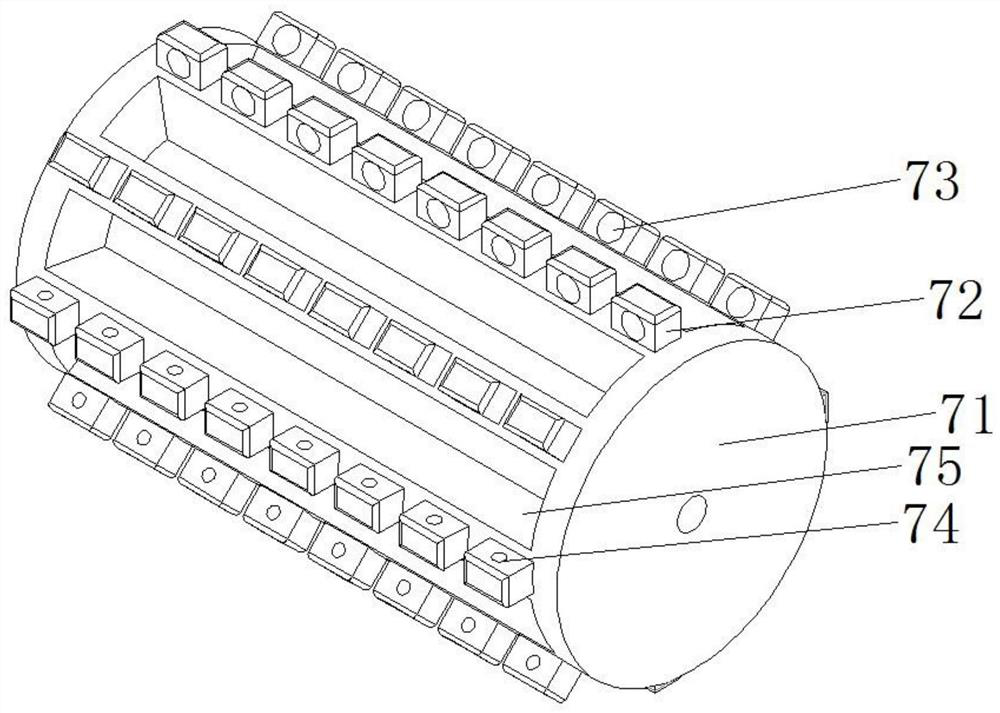 Rotary drying device for seed storage