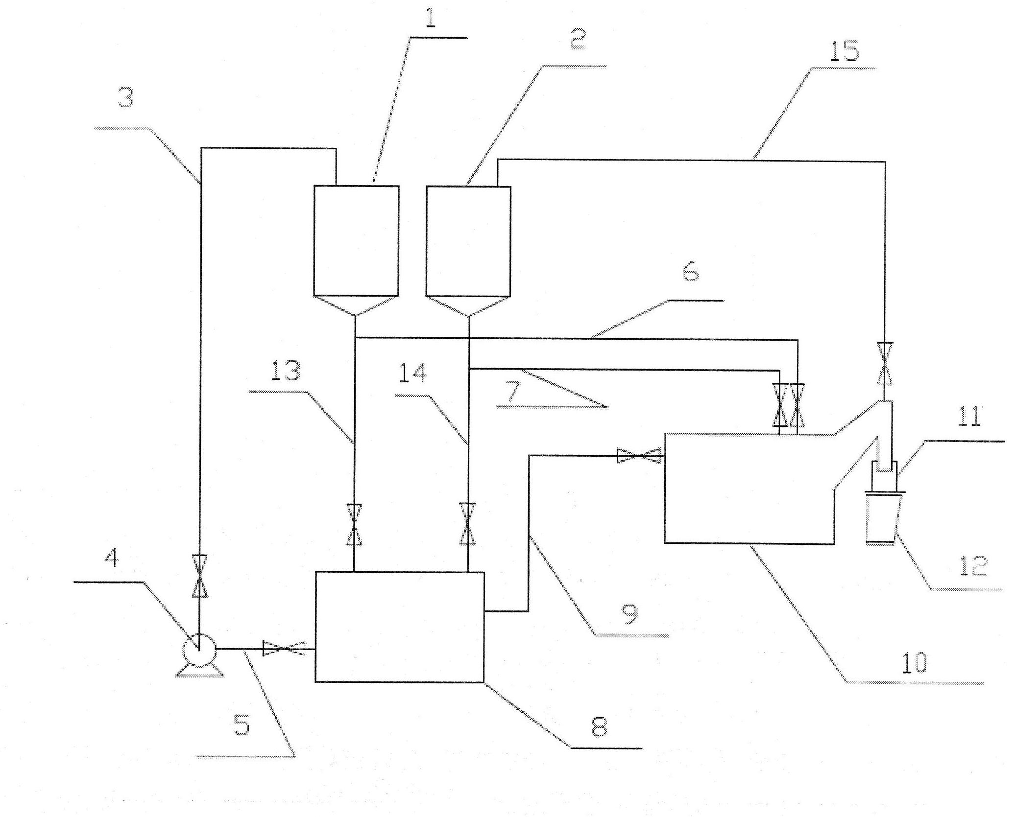 Tar residue pre-separation and removal process and system in coke oven ammonia water system