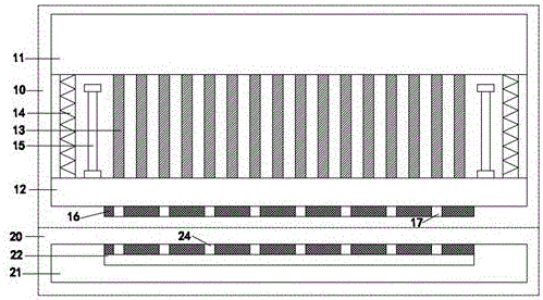 Elastic drainage pipeline punching die